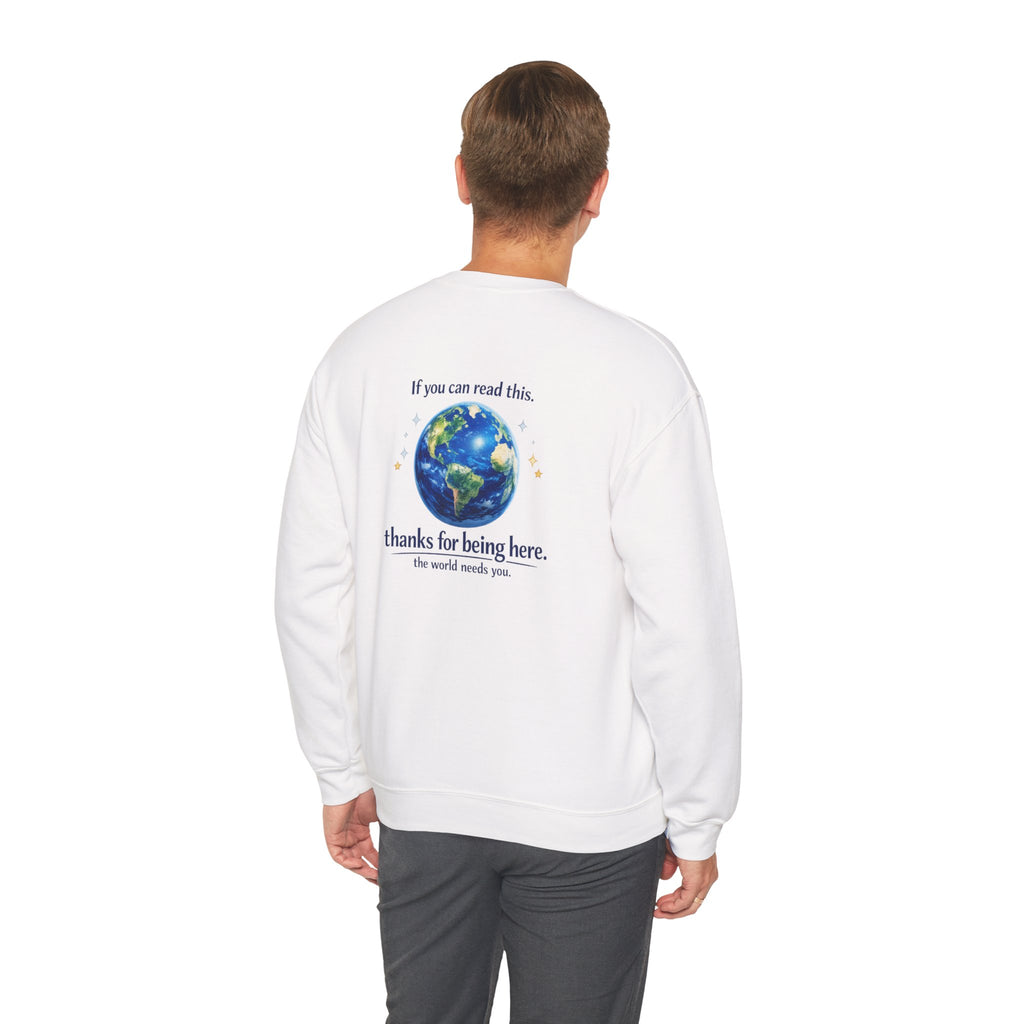 Classic Crewneck Sweatshirt Everyday Casual Pullover with affirmation