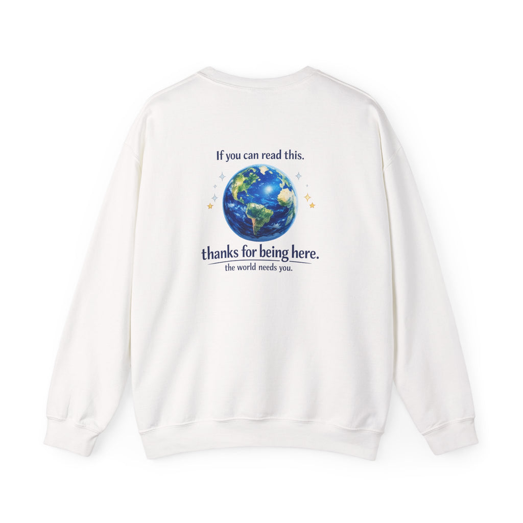 Classic Crewneck Sweatshirt Everyday Casual Pullover with affirmation