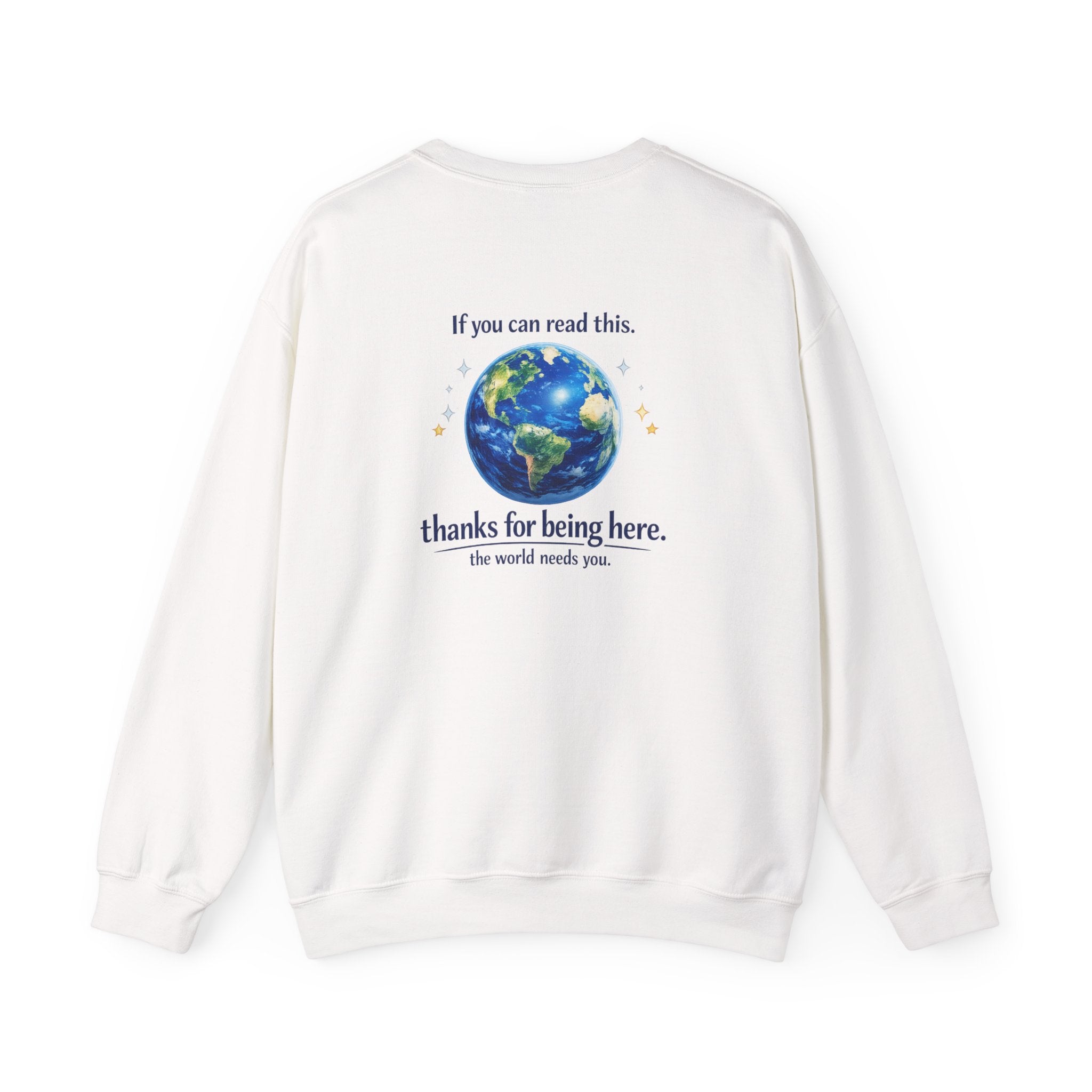 Classic Crewneck Sweatshirt Everyday Casual Pullover with affirmation