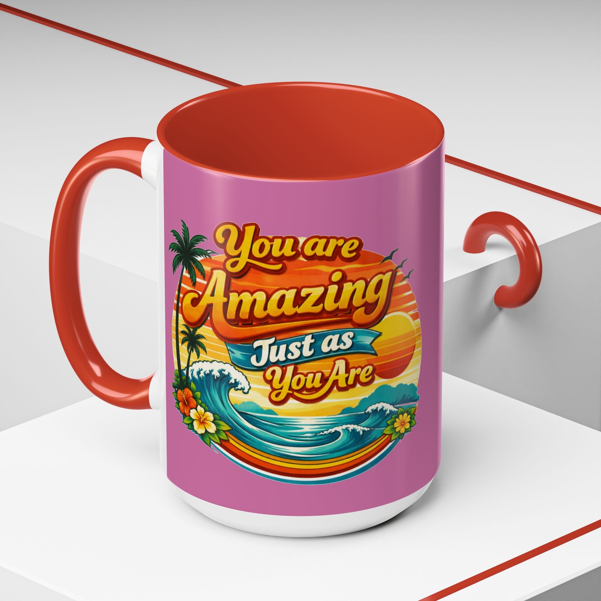 Beach Vibes Coffee Mug — Positive Affirmation