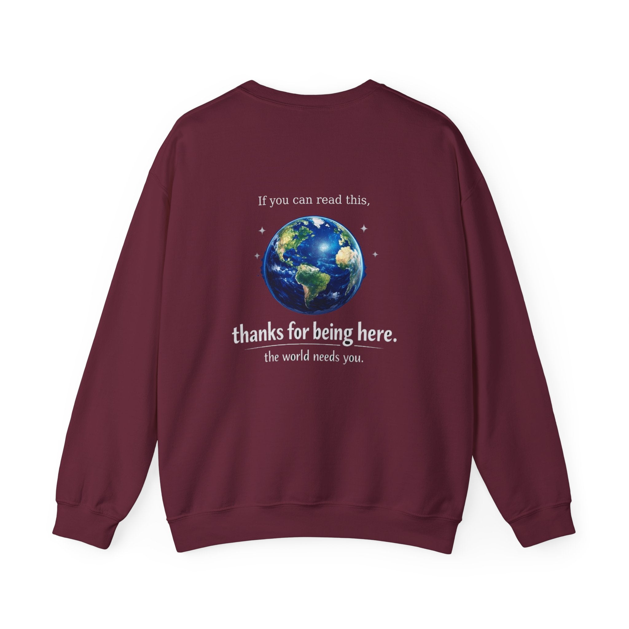 Classic Crewneck Sweatshirt Everyday Casual Pullover with affirmation