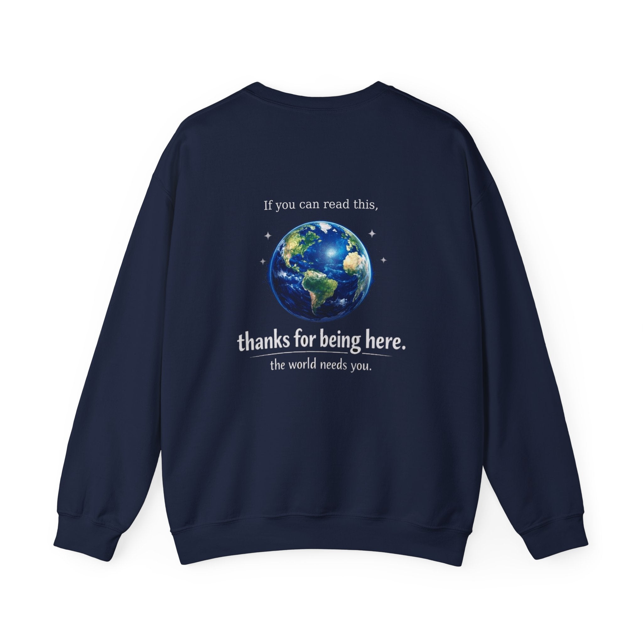 Classic Crewneck Sweatshirt Everyday Casual Pullover with affirmation