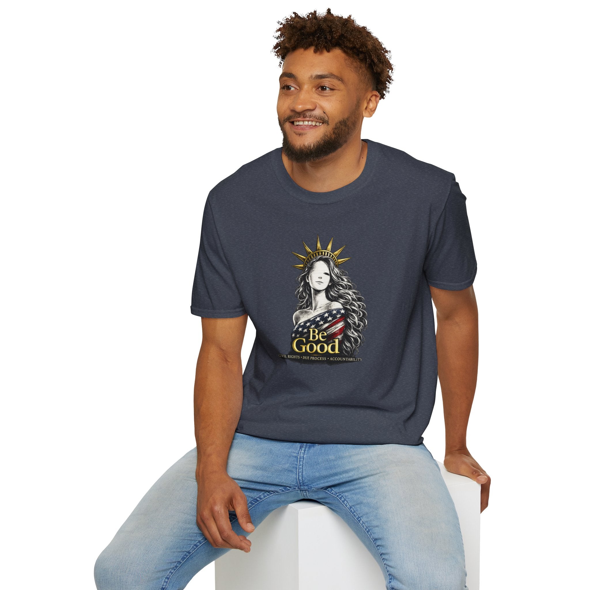 Statue of Liberty 'Be Good' T-Shirt | Patriotic Americana Graphic