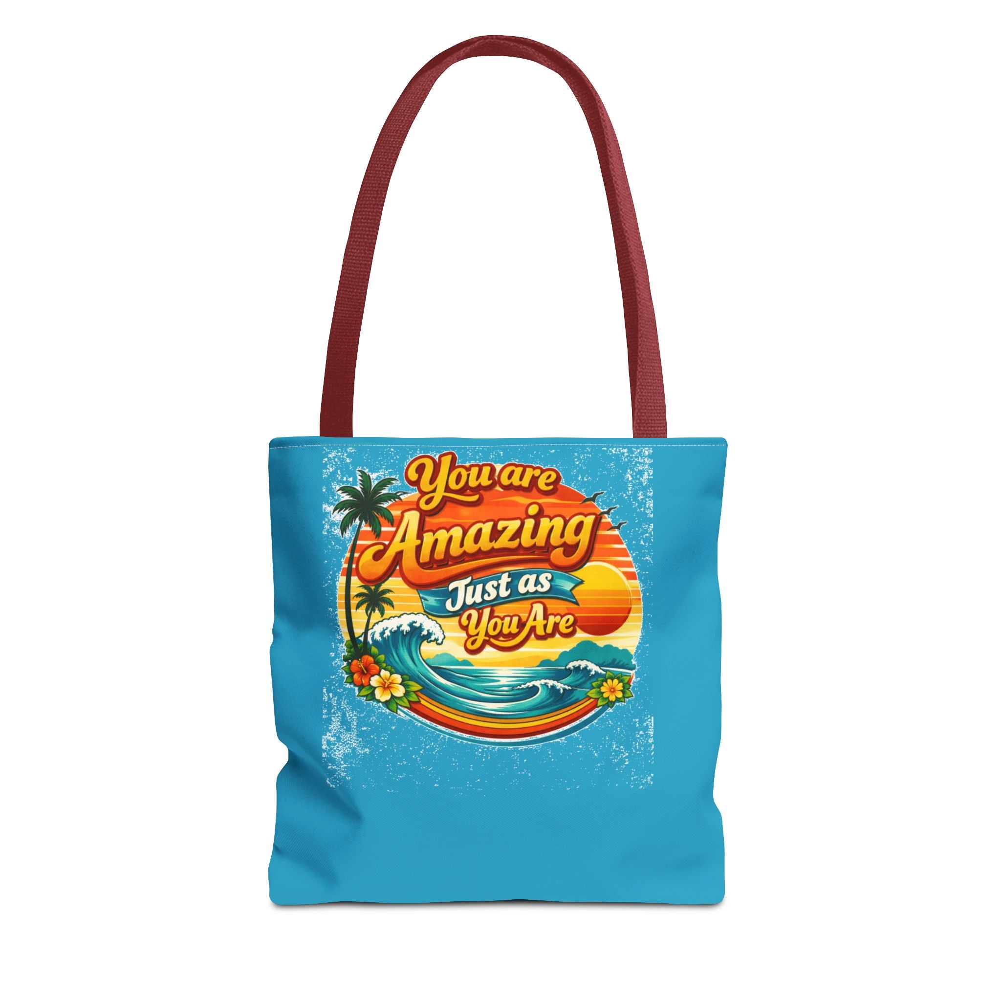 You Are Amazing Tote Bag — Inspirational Beach Sunset Graphic Tote