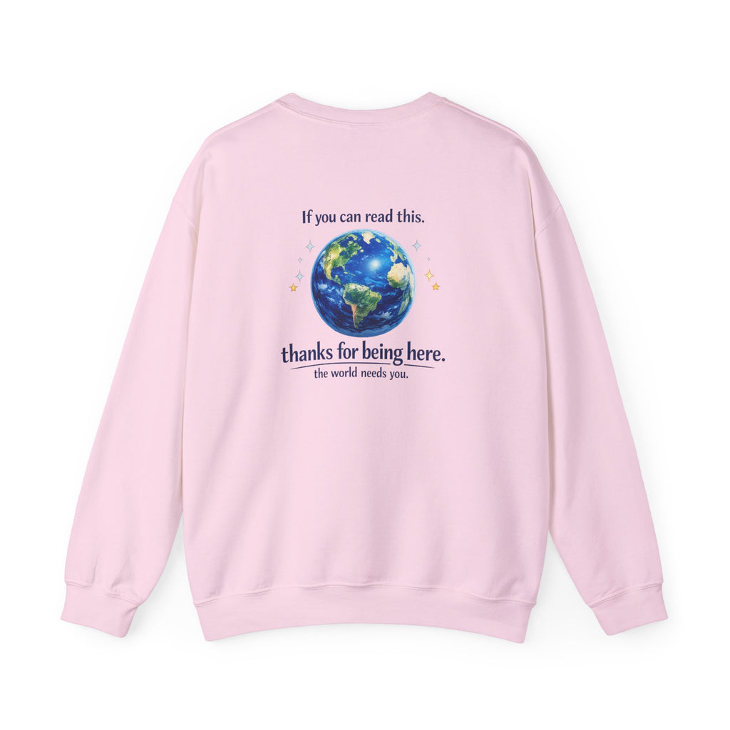 Classic Crewneck Sweatshirt Everyday Casual Pullover with affirmation