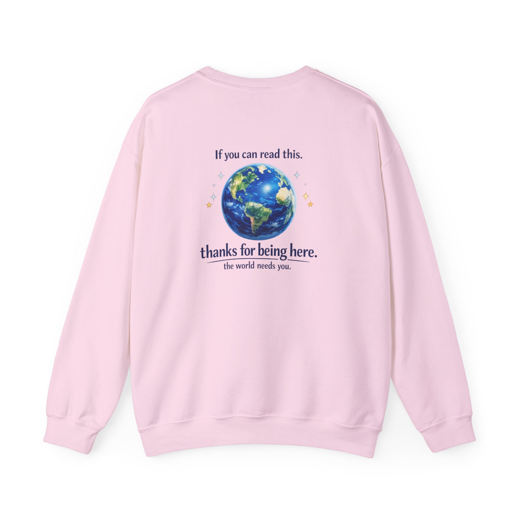 Classic Crewneck Sweatshirt Everyday Casual Pullover with affirmation