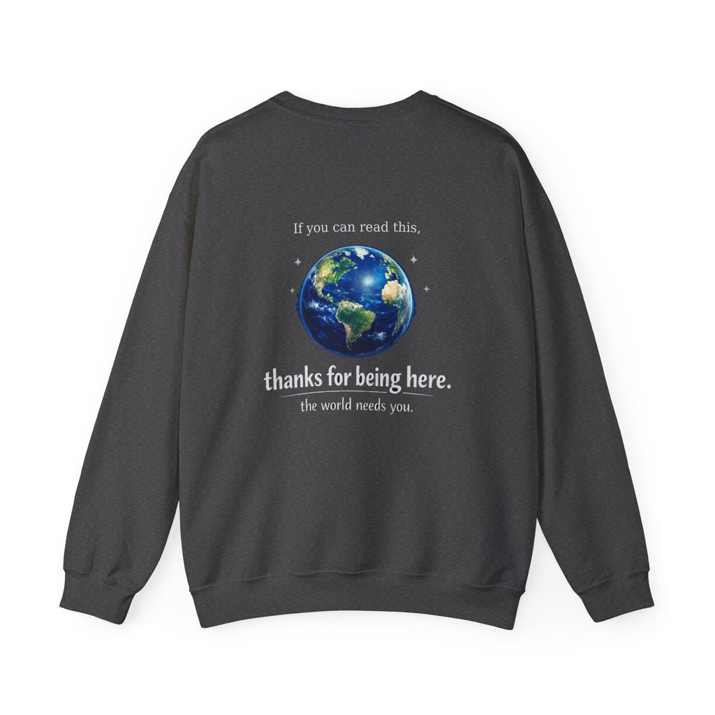 Classic Crewneck Sweatshirt Everyday Casual Pullover with affirmation