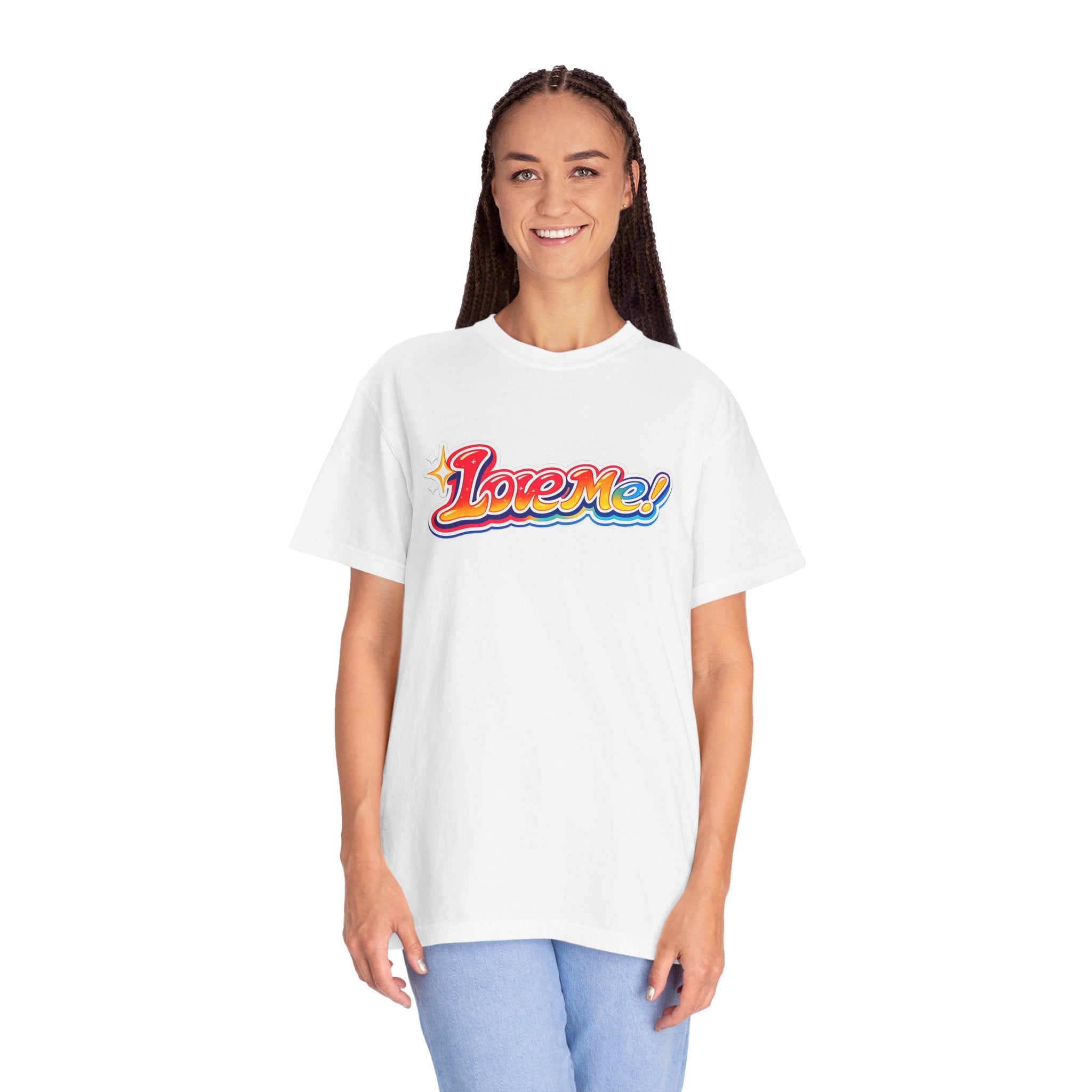Love Me! Retro Rainbow Tee