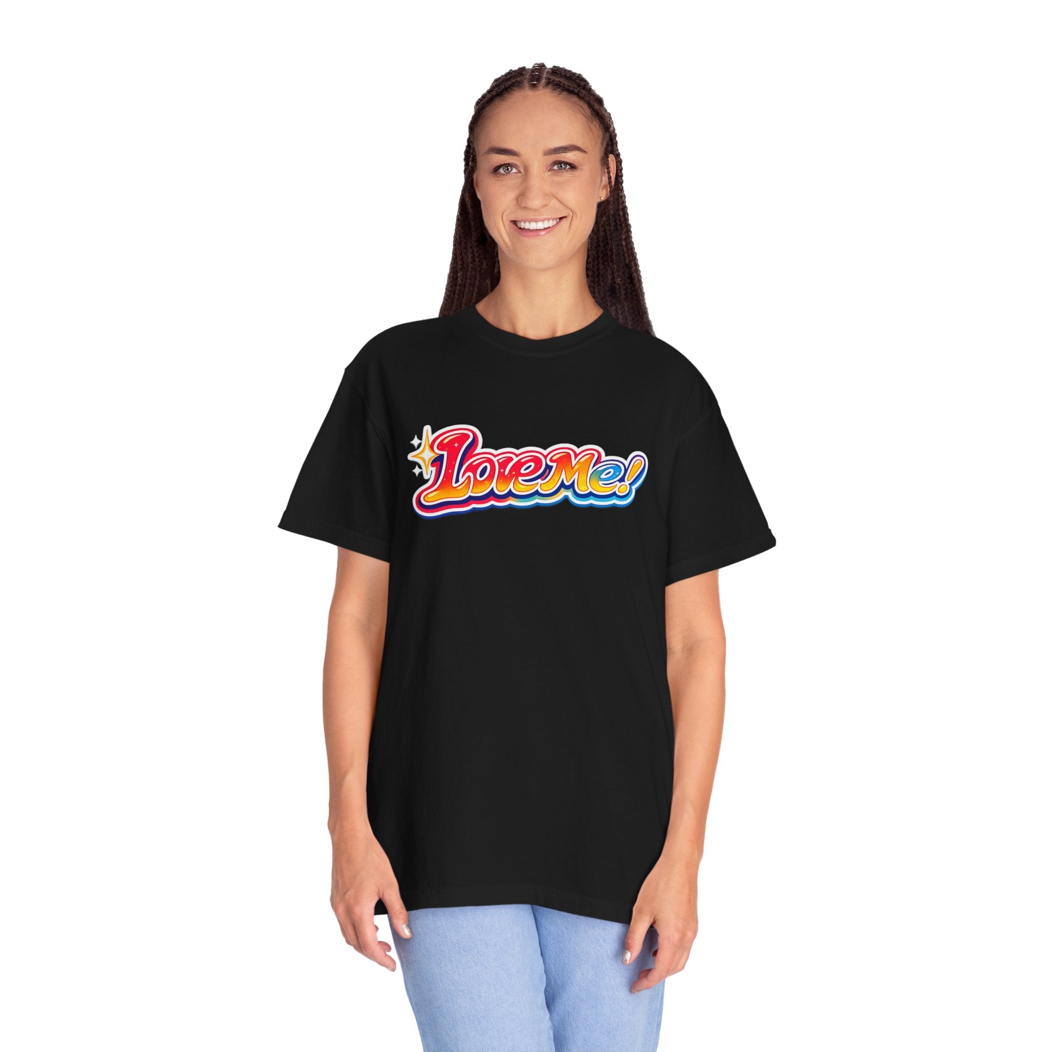 Love Me! Retro Rainbow Tee