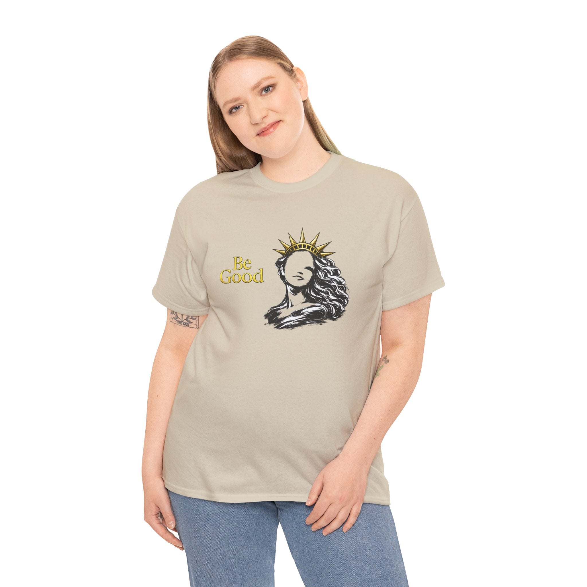 Be Good Graphic Statue of Liberty Tee Shirt