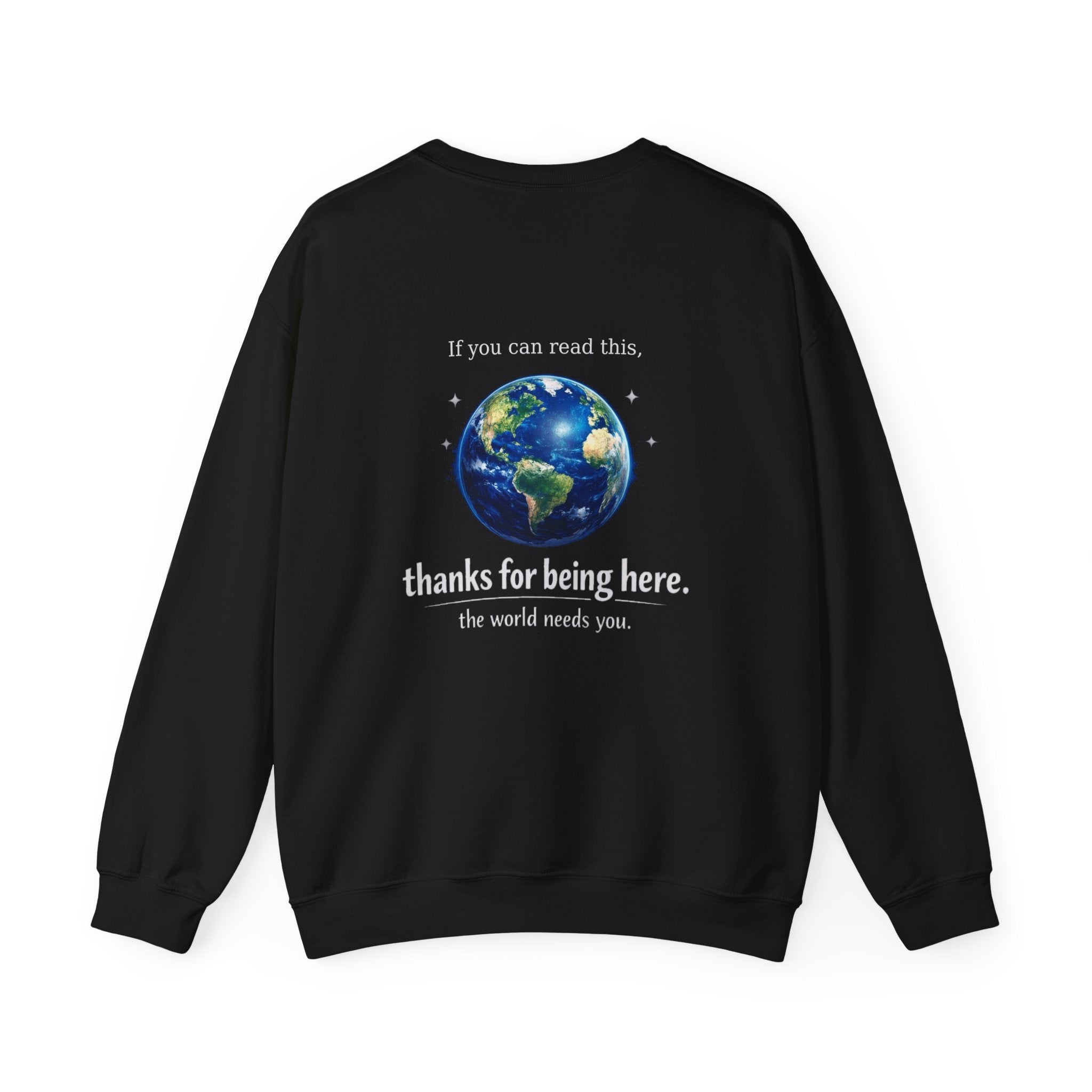 Classic Crewneck Sweatshirt Everyday Casual Pullover with affirmation