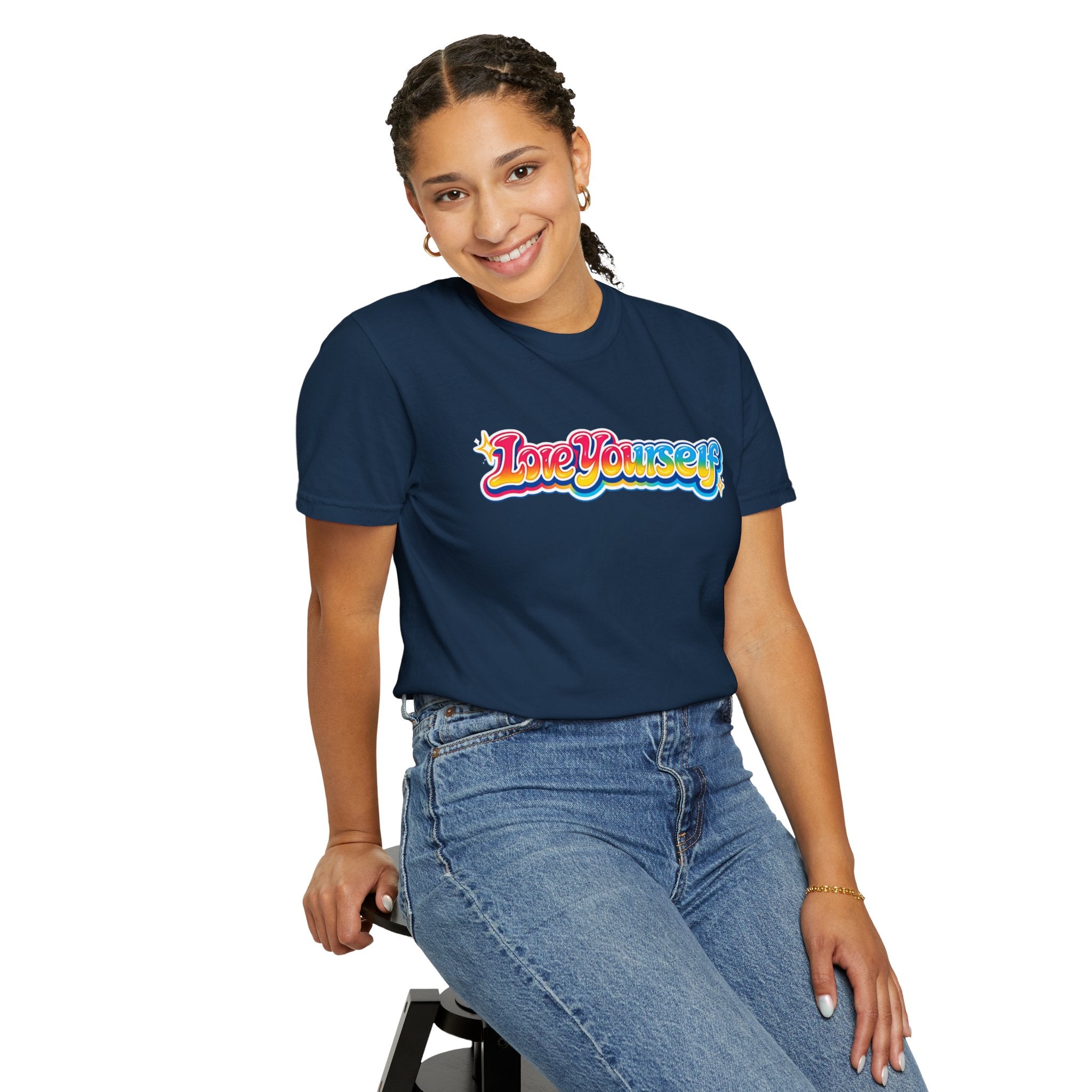 Love Yourself Retro Rainbow T-Shirt