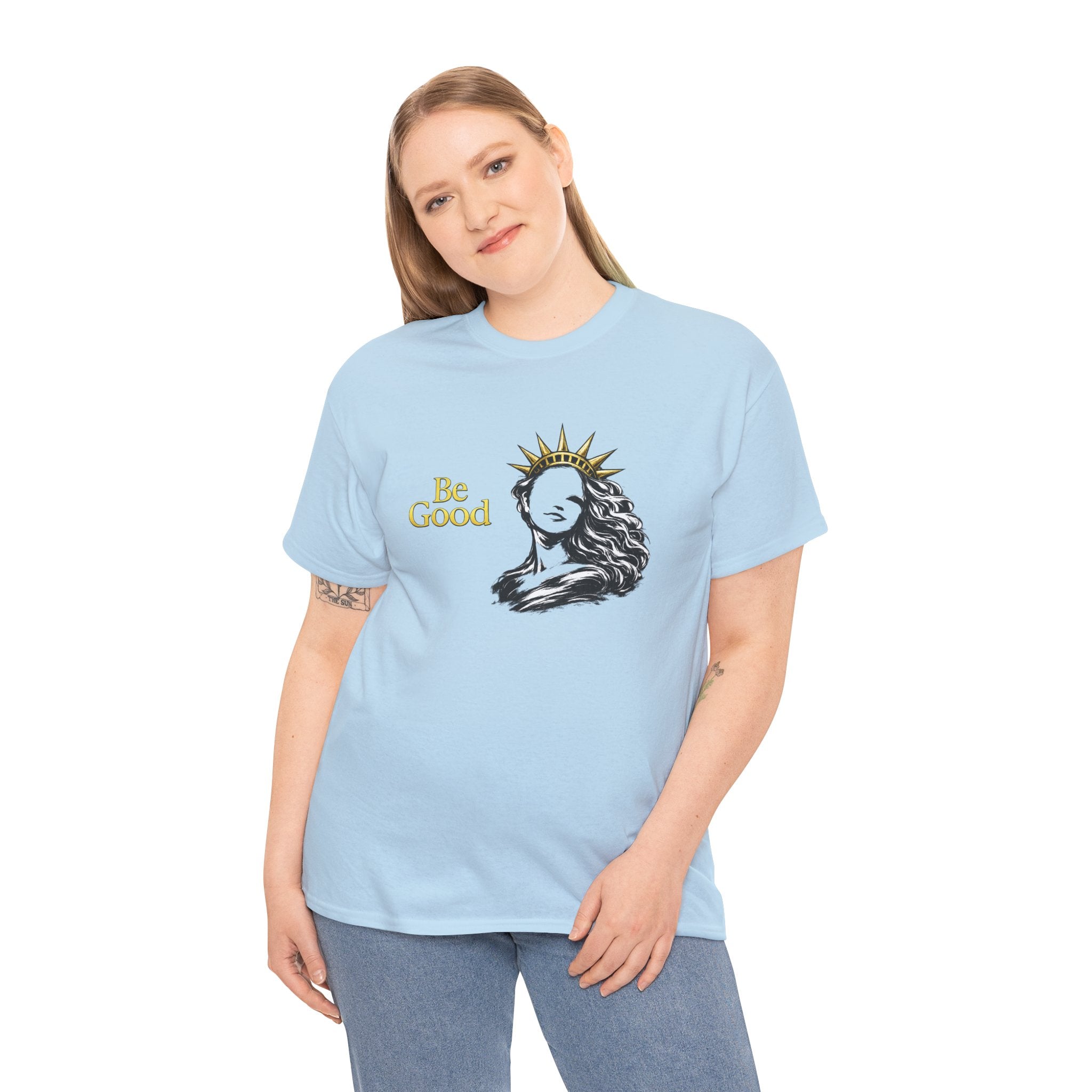 Be Good Graphic Statue of Liberty Tee Shirt