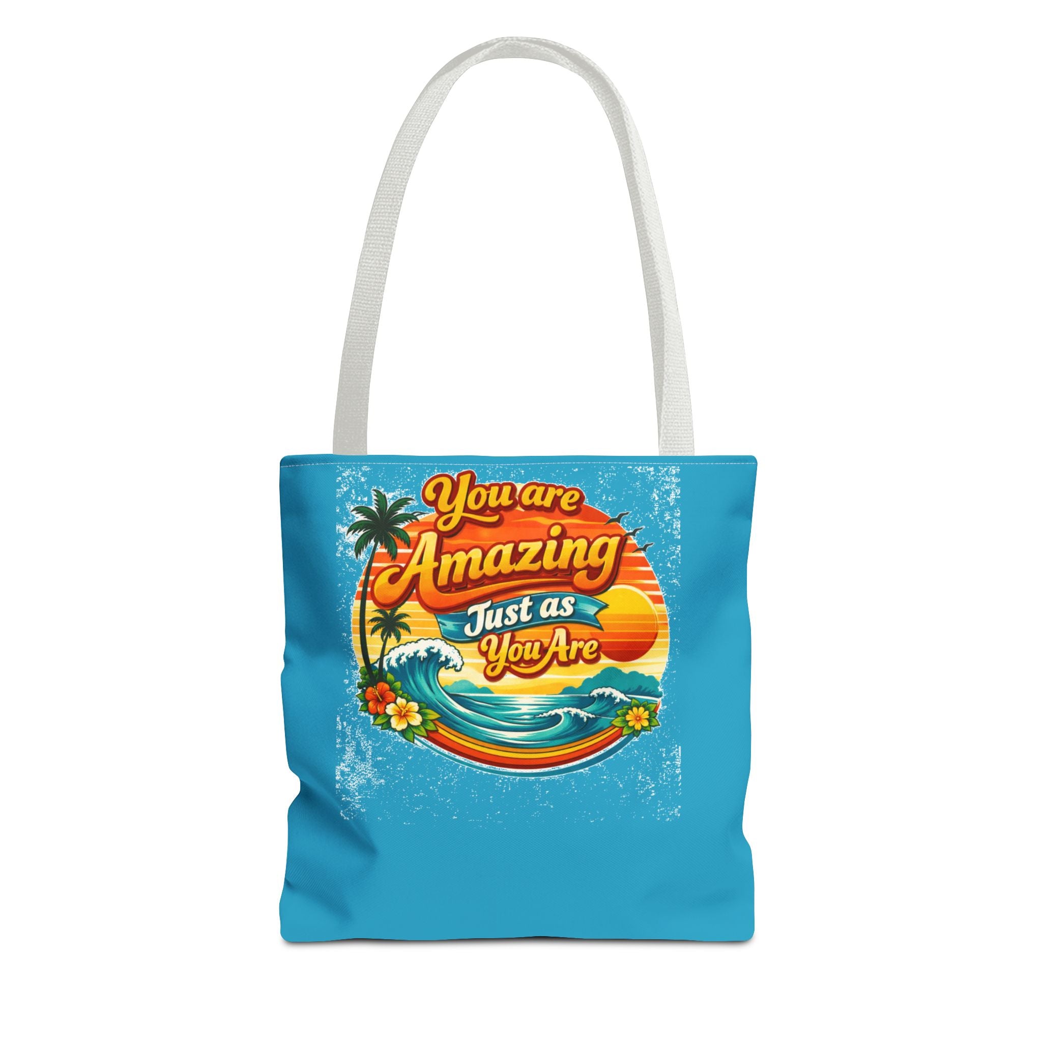 You Are Amazing Tote Bag — Inspirational Beach Sunset Graphic Tote