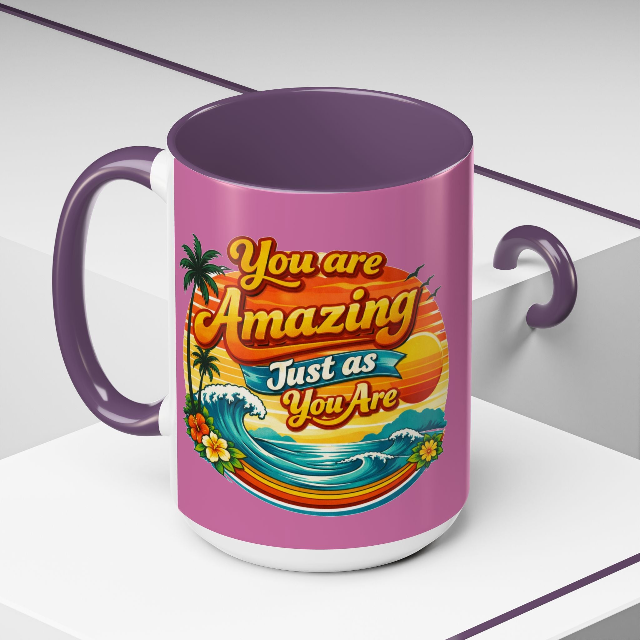 Beach Vibes Coffee Mug — Positive Affirmation