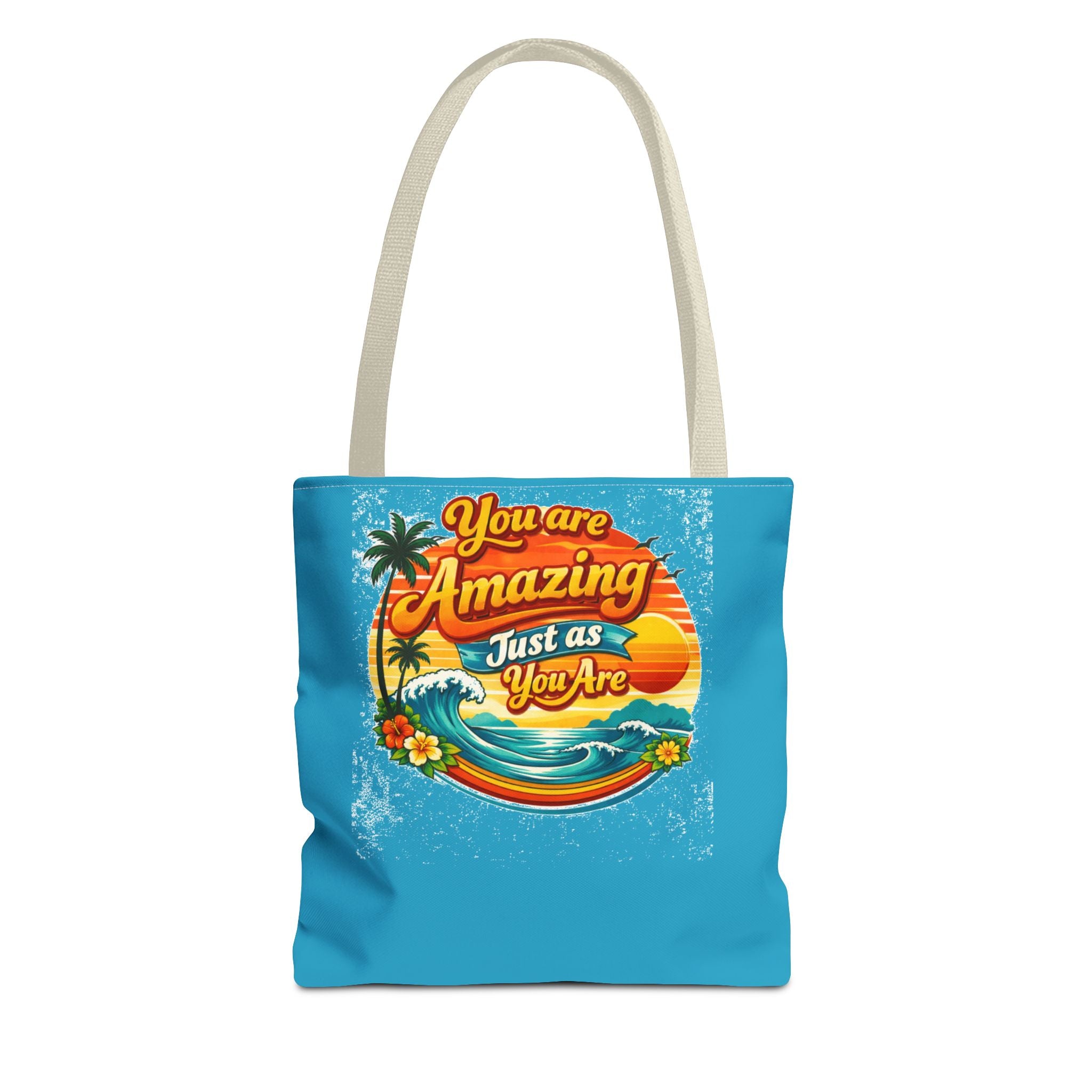 You Are Amazing Tote Bag — Inspirational Beach Sunset Graphic Tote