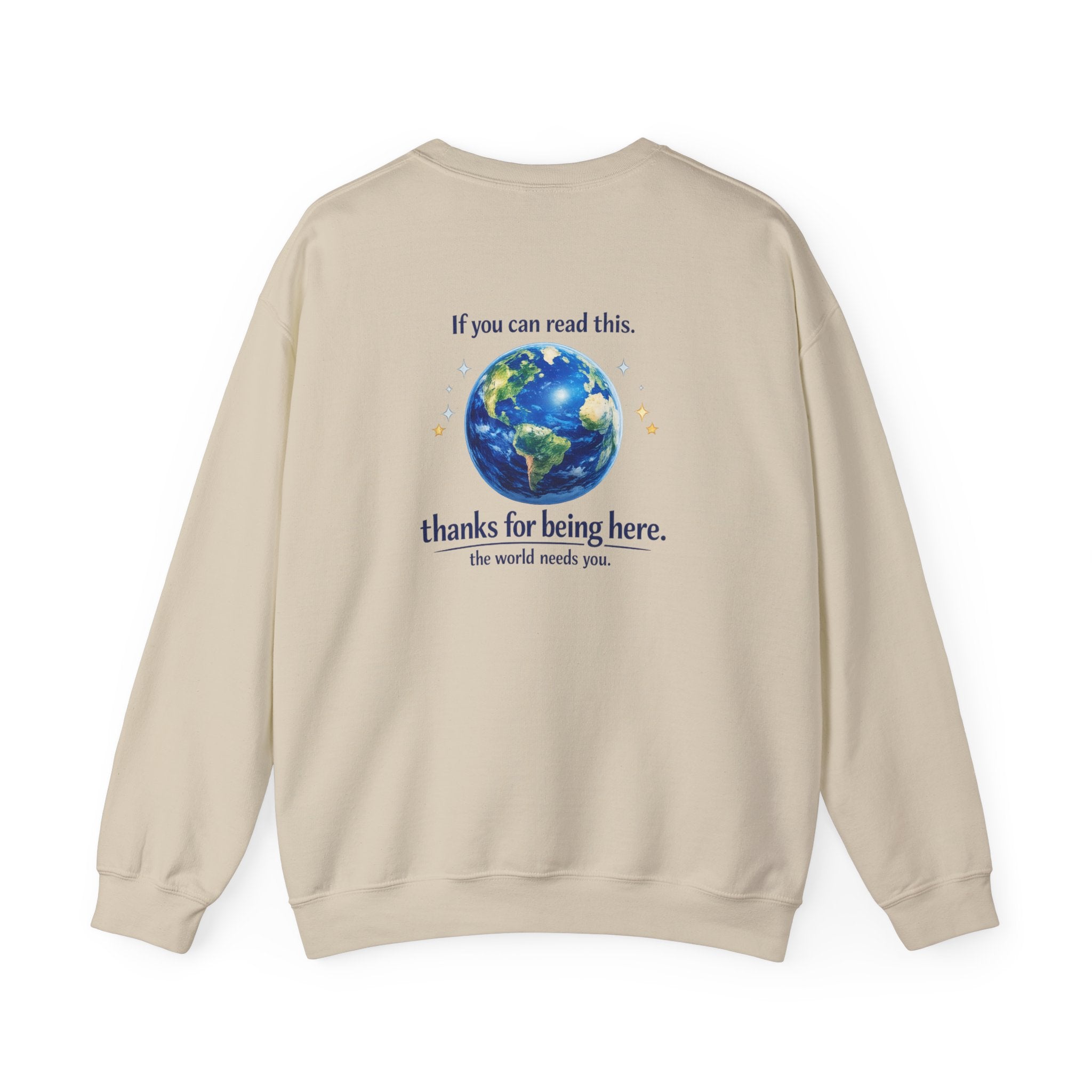 Classic Crewneck Sweatshirt Everyday Casual Pullover with affirmation