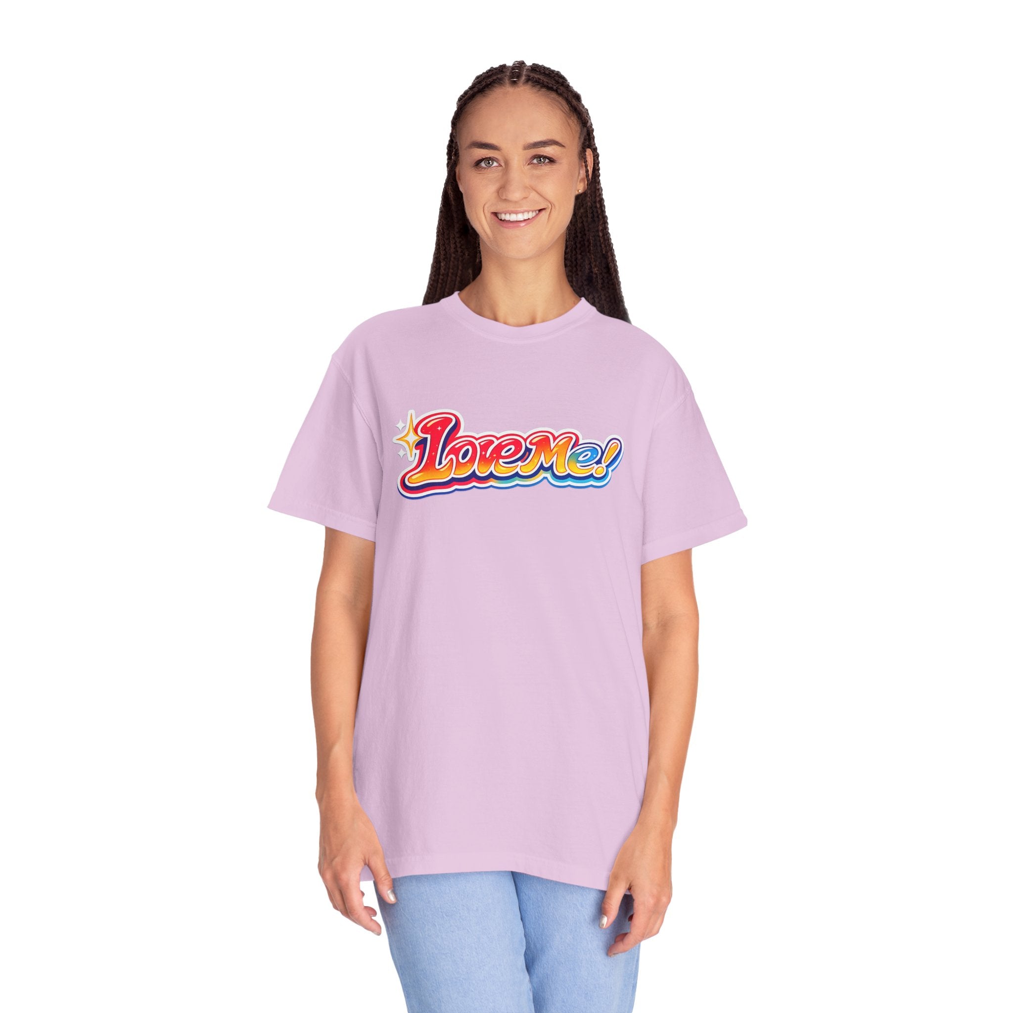 Love Me! Retro Rainbow Tee