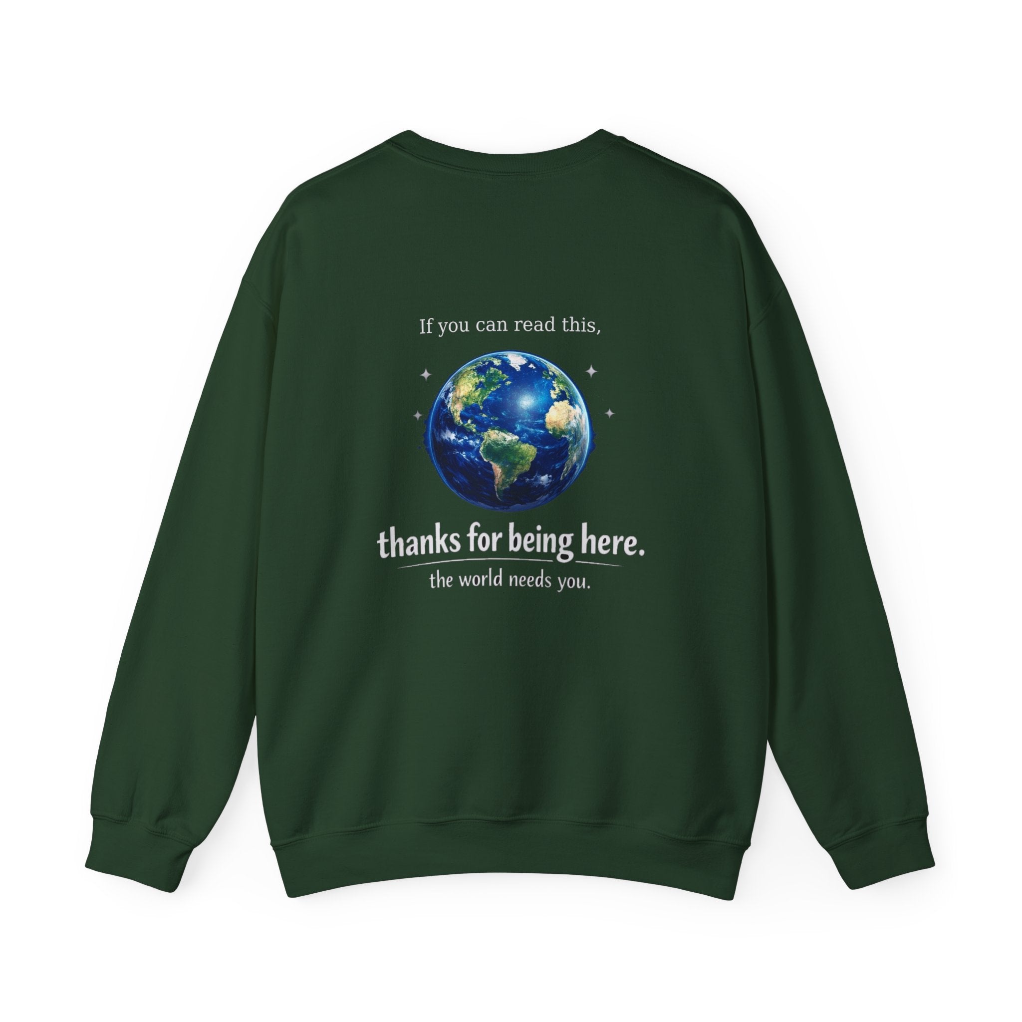 Classic Crewneck Sweatshirt Everyday Casual Pullover with affirmation