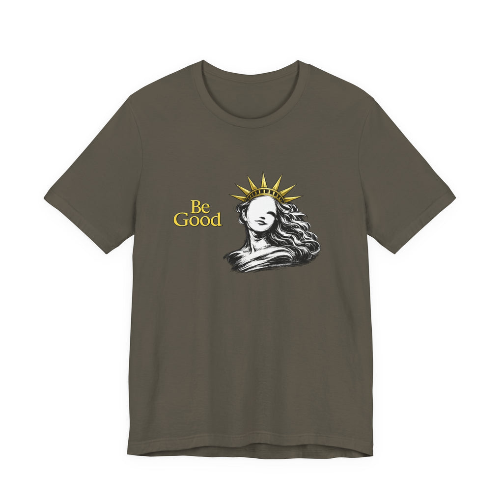 Be Good Vintage Statue of Liberty Inspirational Retro Graphic TShirt