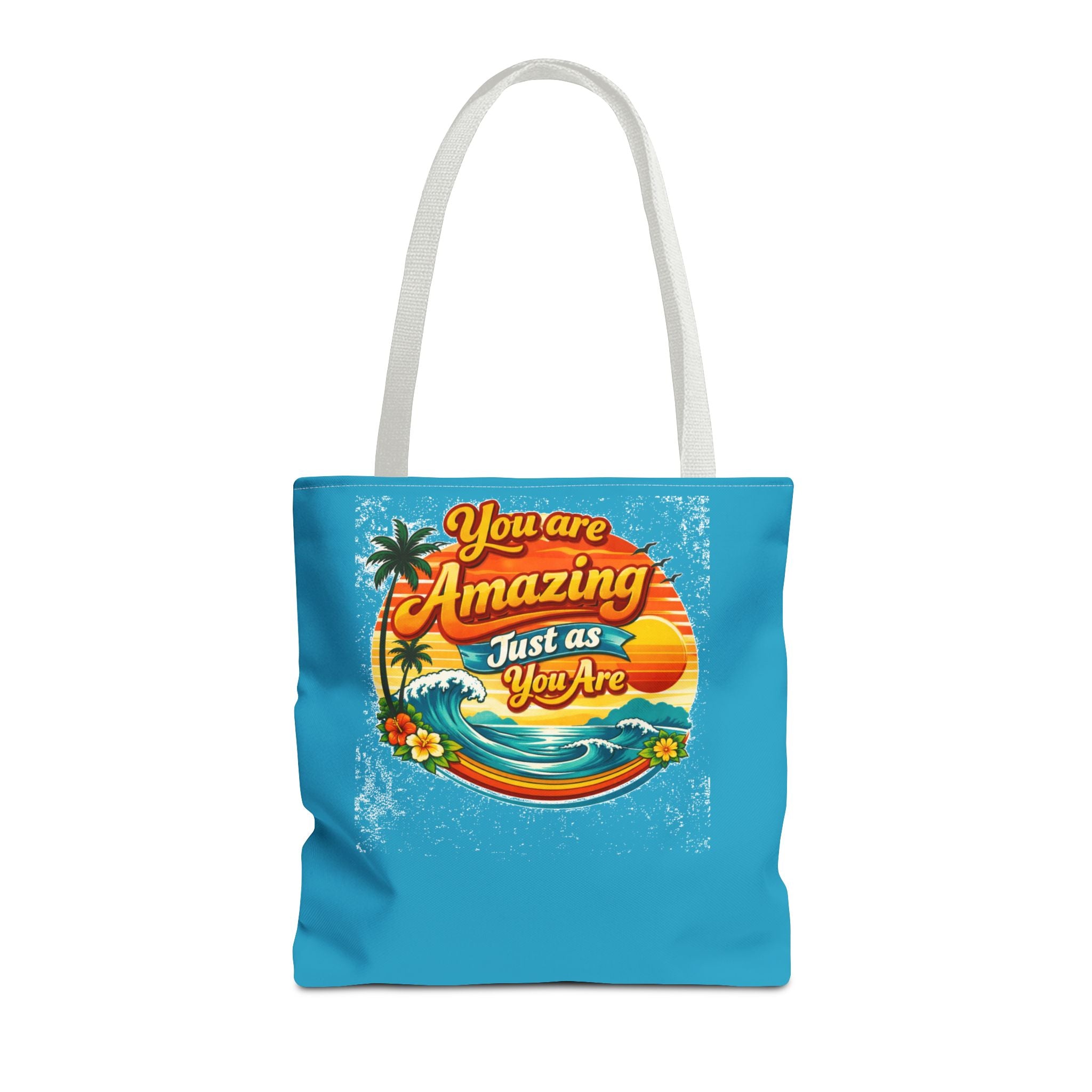 You Are Amazing Tote Bag — Inspirational Beach Sunset Graphic Tote